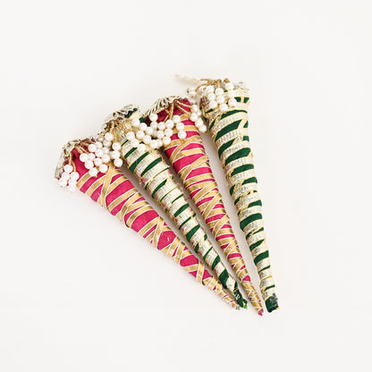 Mehndi Frill Platter_Dark Green