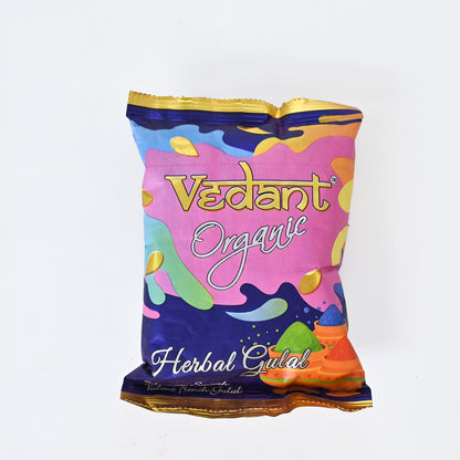 Holi Gift Hamper Organic Herbal Gulal, Tesu Flower in Bottle, Thandai, Mukhwas Holi Gift Box