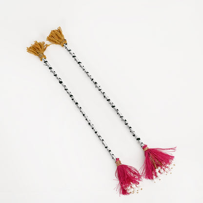 Floral Mehndi Platter - Dark Pink