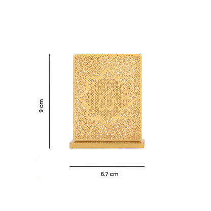 Allah Desk / Car Dashboard Stand in Brass