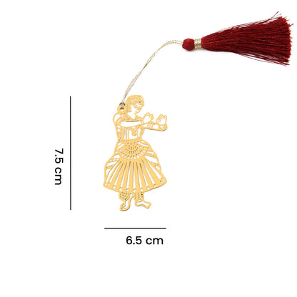 Brass Classical Dancer Design bookmark