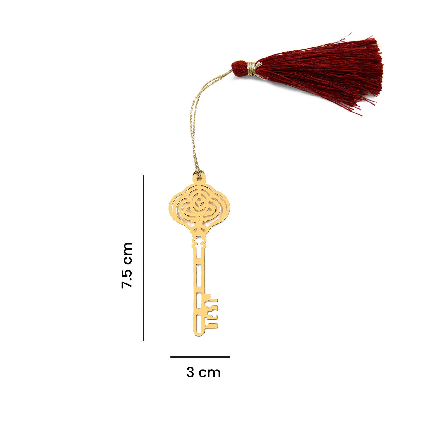 Brass Key Design Bookmark