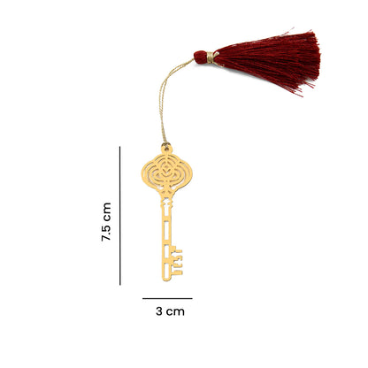 Brass Key Design Bookmark