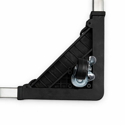 Decortwist Universal Adjustable Appliance Stand – Heavy-Duty Base with 8 Lockable Wheels & 4 Legs, Load Capacity 120 kg (Black) (Size- 4 feet) (Style_2_with Wheels)