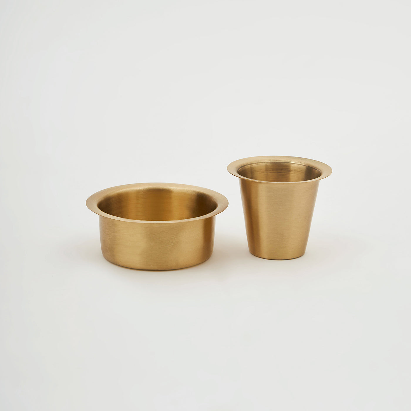 Pure Brass Dabara Set Tea Coffee Kumbakonam Dabara Set South Indian Coffee Glass Tumbler Set Serving Drinkware  Brass Dabara Tumbler Set -150 ml