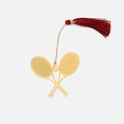 Brass Badminton Design bookmark