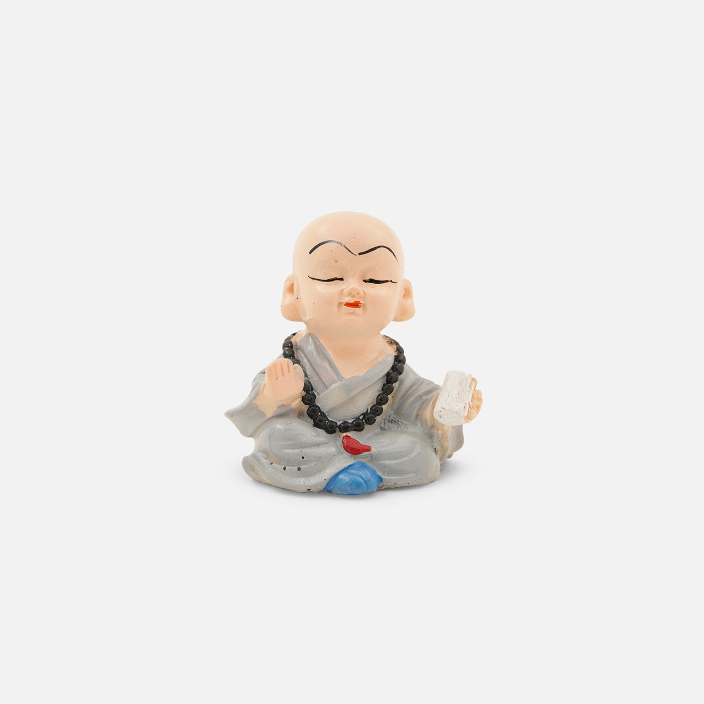 Artistic Resin Buddha Monk Statue Set - Perfect for Home Decor, Car Dashboard, and Thoughtful Gifting