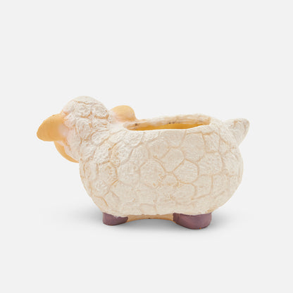 Resin Sheep Planter Flower Pot Succulent Plant Pot Container For Home Garden Office Desktop