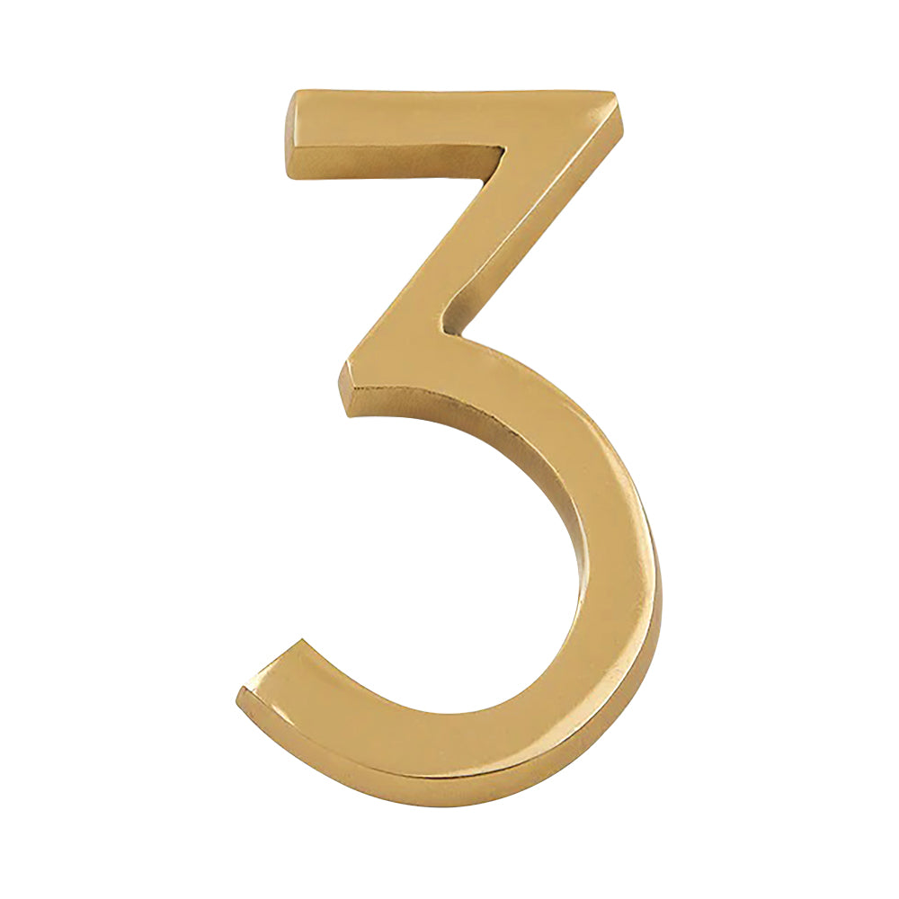 Modern Golden House Numbers - AURELE 4"