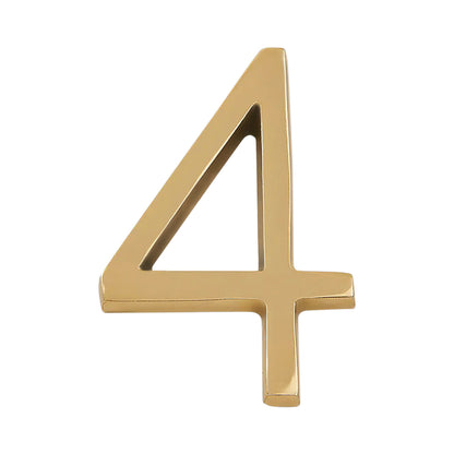 Modern Golden House Numbers - AURELE 4"