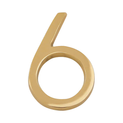 Modern Golden House Numbers - AURELE 4"