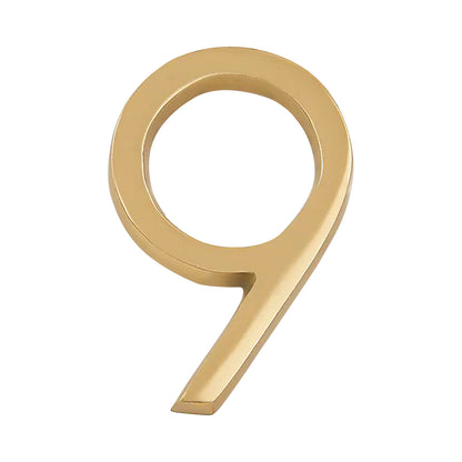 Modern Golden House Numbers - AURELE 4"