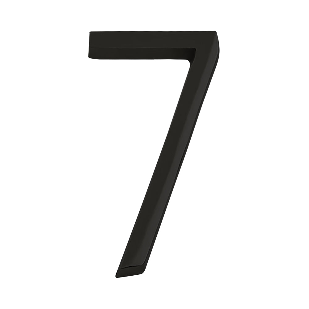 Modern Black House Numbers - AURELE 4"