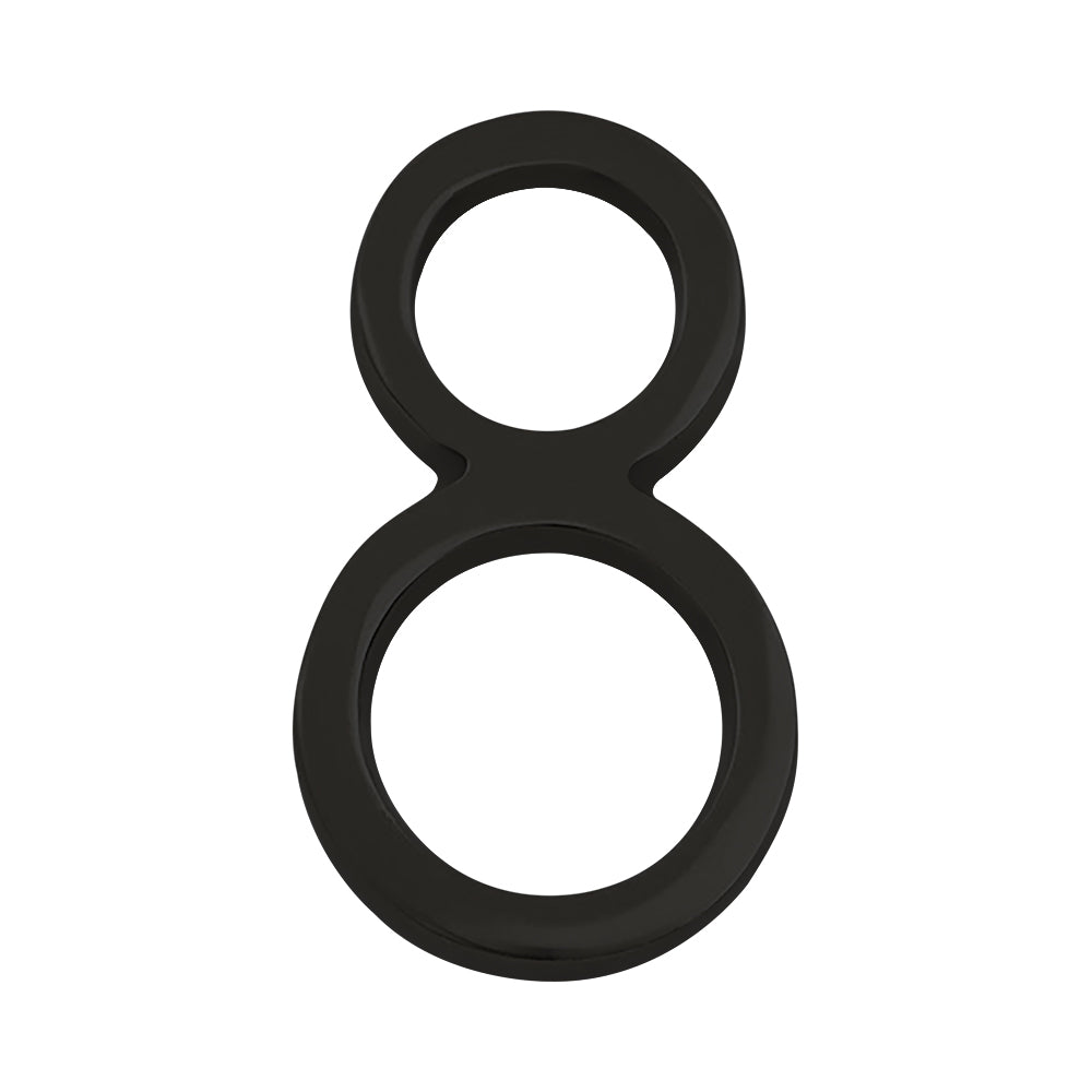 Modern Black House Numbers - AURELE 4"