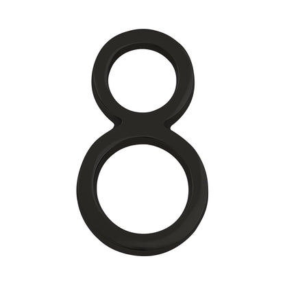 Modern Black House Numbers - AURELE 4"