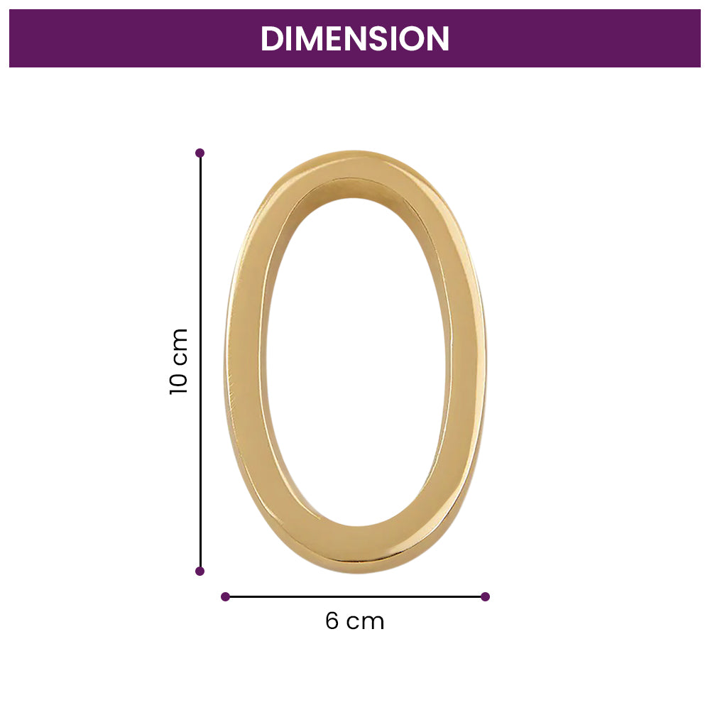 Modern Golden House Numbers - AURELE 4"