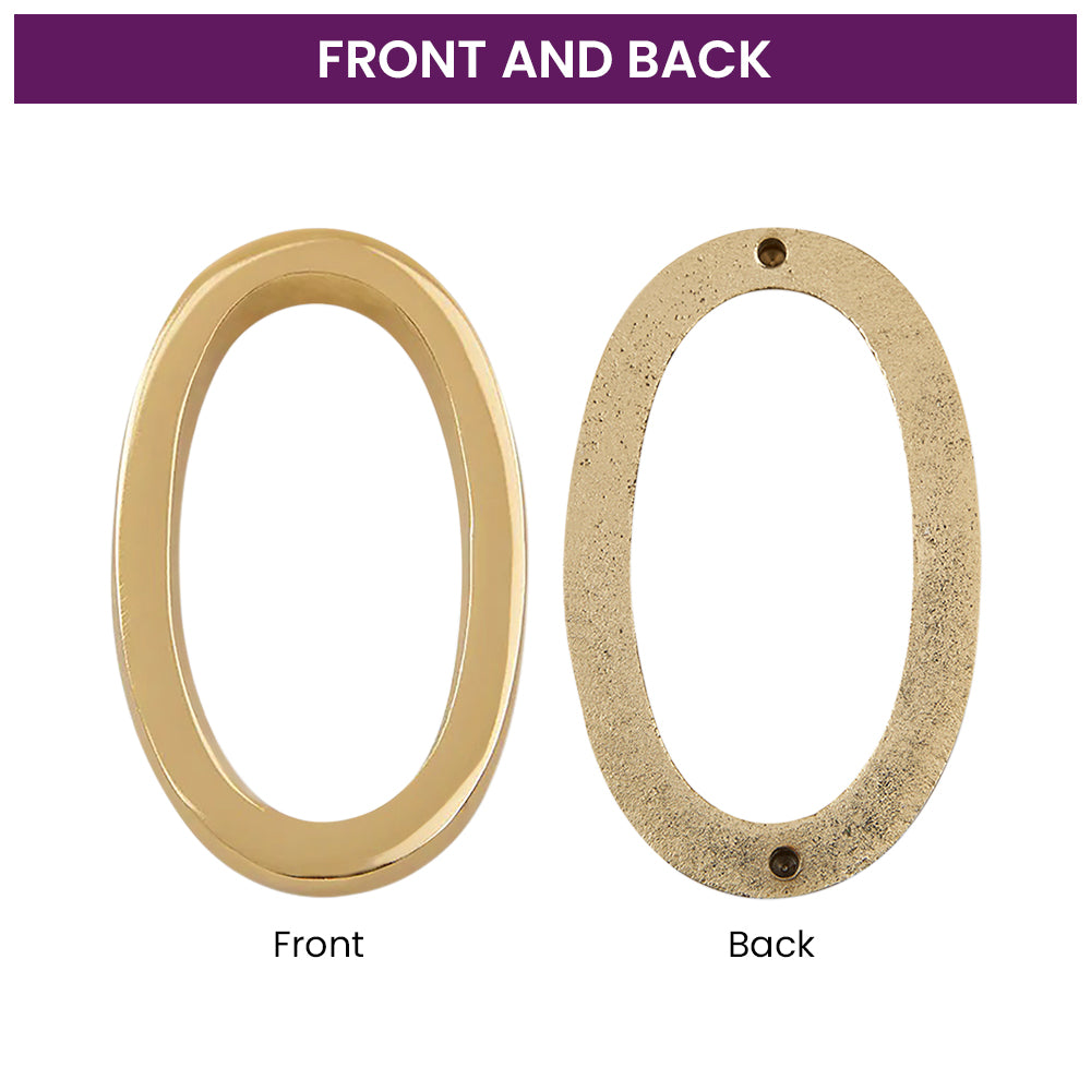 Modern Golden House Numbers - AURELE 4"