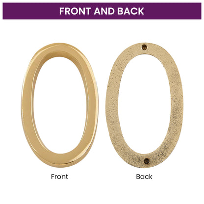 Modern Golden House Numbers - AURELE 4"