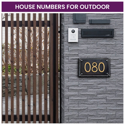 Modern Golden House Numbers - AURELE 4"