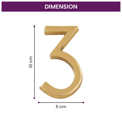 Modern Golden House Numbers - AURELE 4"