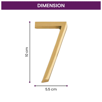 Modern Golden House Numbers - AURELE 4"