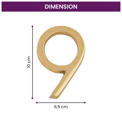 Modern Golden House Numbers - AURELE 4"