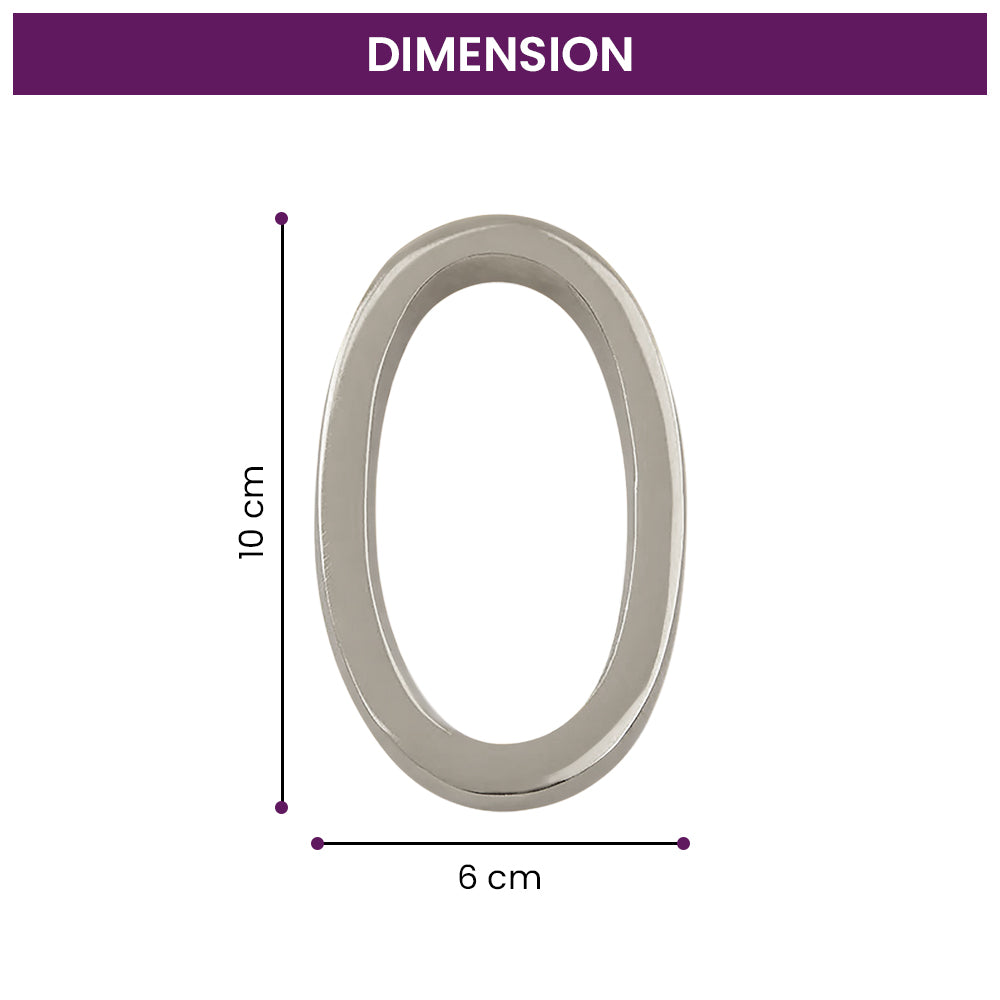 Modern Silver House Numbers - AURELE 4"