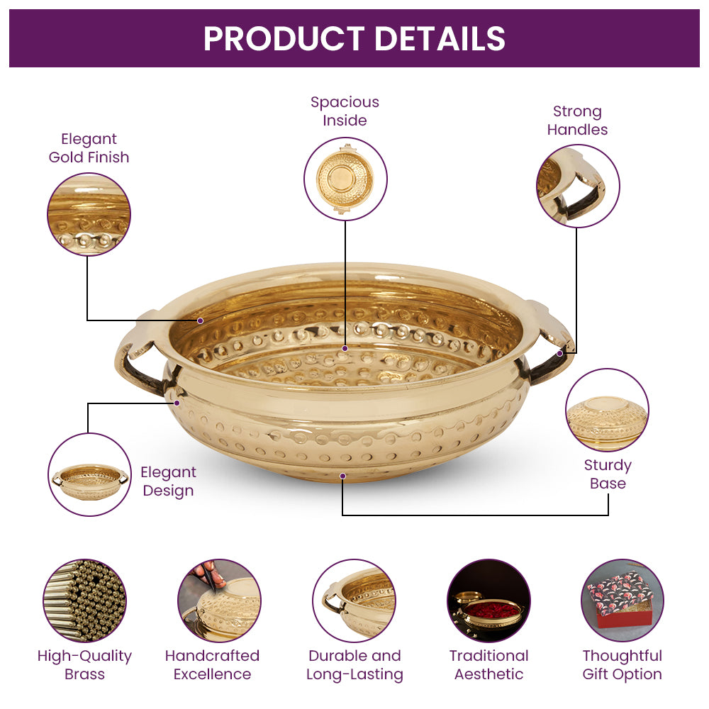 Laavanya 12 Inch Brass Urli