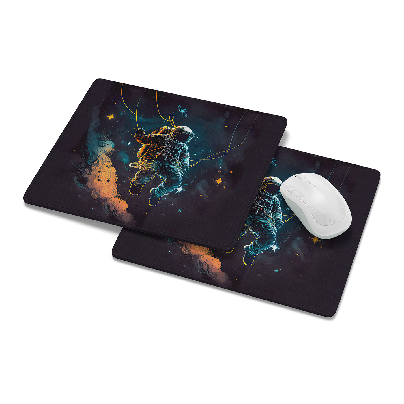 Astronaut Printed Mouse Pad Non-Slip Rubber Base Desk Mousepad for Laptop and Computer