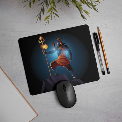 Shiv Printed Mouse Pad Non-Slip Rubber Base Desk Mousepad for Laptop and Computer