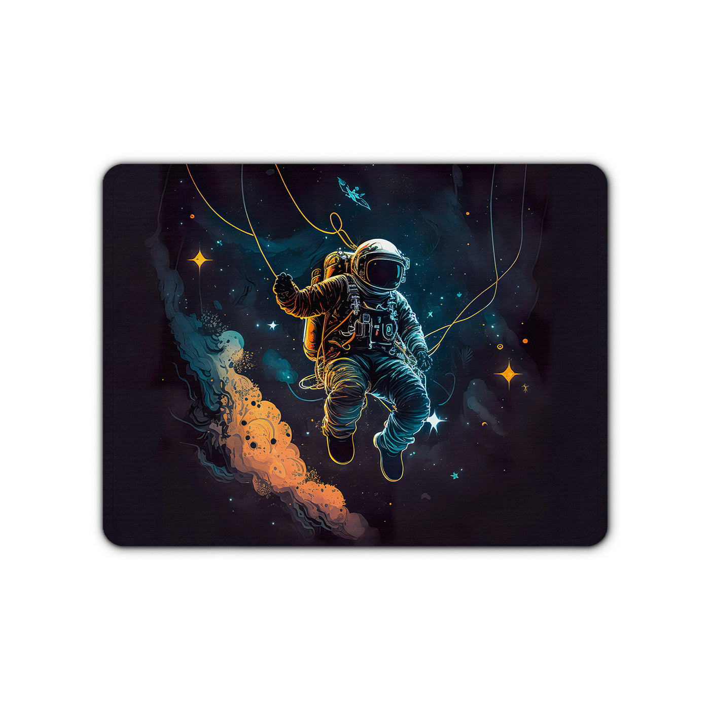 Astronaut Printed Mouse Pad Non-Slip Rubber Base Desk Mousepad for Laptop and Computer