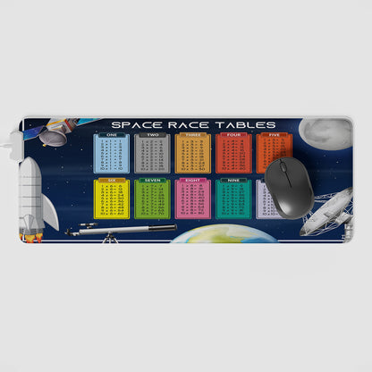 Table Printed Gaming Mouse Pad Large Extended Desk Mouse Pad Non-Slip Spill-Resistant Mousepad with Special-Textured Surface for Gamer Kids