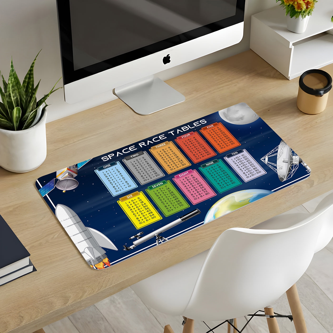 Table Printed Gaming Mouse Pad Large Extended Desk Mouse Pad Non-Slip Spill-Resistant Mousepad with Special-Textured Surface for Gamer Kids