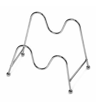 DecorTwist Stainless Steel Modular Plate Stand for Kitchen | Heavy-Duty Dish & Thali Organizer | Rust-Resistant Chrome Finish (Style 6)