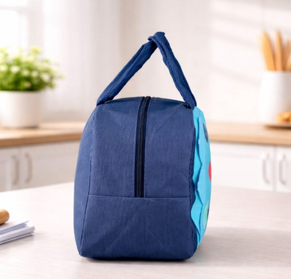 DecorTwist® Kids Insulated Lunch Bag | Cute Cartoon Lunch Bag for School | Reusable Thermal Tiffin Bag for Boys & Girls