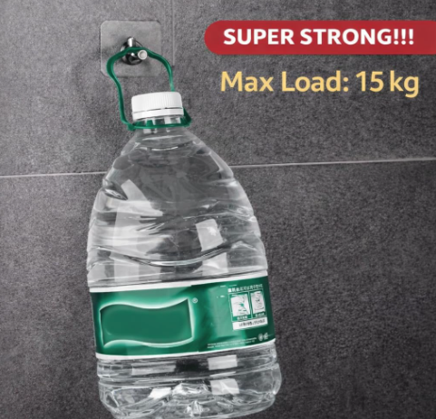 Wall Mounted Tool Holder – Drilling & Adhesive Mount Stainless Steel Organizer for Brooms, Mops & Cleaning Tools – Transparent Grip Tool Rack (Style 1, Pack of 5)