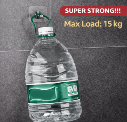 Wall Mounted Tool Holder – Drilling & Adhesive Mount Stainless Steel Organizer for Brooms, Mops & Cleaning Tools – Transparent Grip Tool Rack (Style 1, Pack of 5)