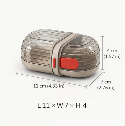 DecorTwist Soap Holder & Travel Soap Case | Bathroom & Travel Soap Storage Solution | Durable Plastic | Multipurpose Use (Travel Soap Box Pack of 2)