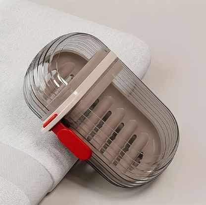 DecorTwist Soap Holder & Travel Soap Case | Bathroom & Travel Soap Storage Solution | Durable Plastic | Multipurpose Use (Travel Soap Box Pack of 2)