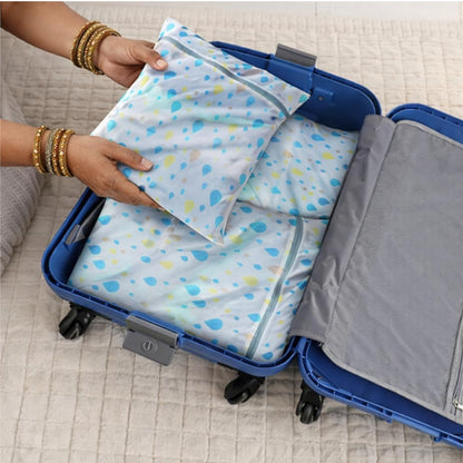 DecorTwist Mesh Laundry Wash Bag Set| Zippered Clothes Washing Net for Delicates, Innerwear, Lingerie & Baby Clothes