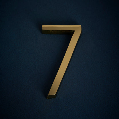 Modern Golden House Numbers - AURELE 4"