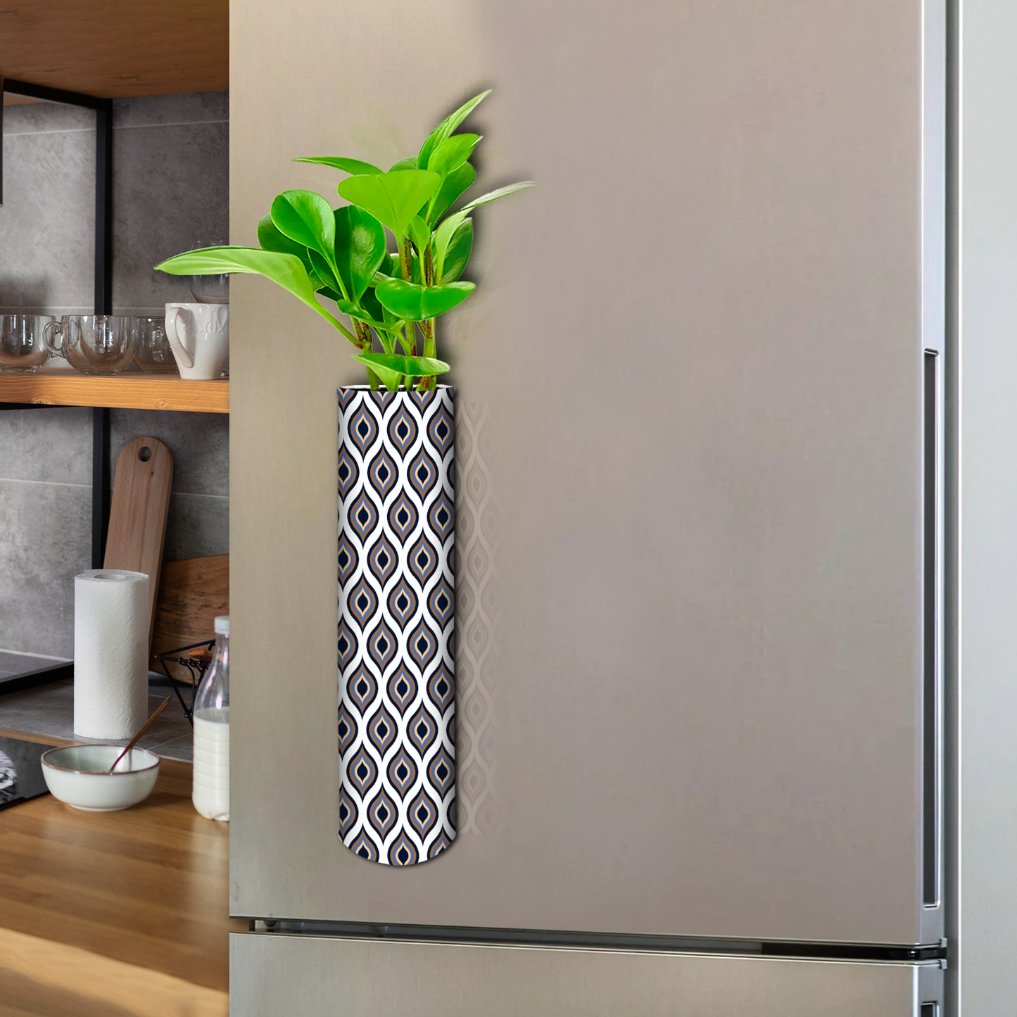 Metal Magnet Black Planter for Fridge