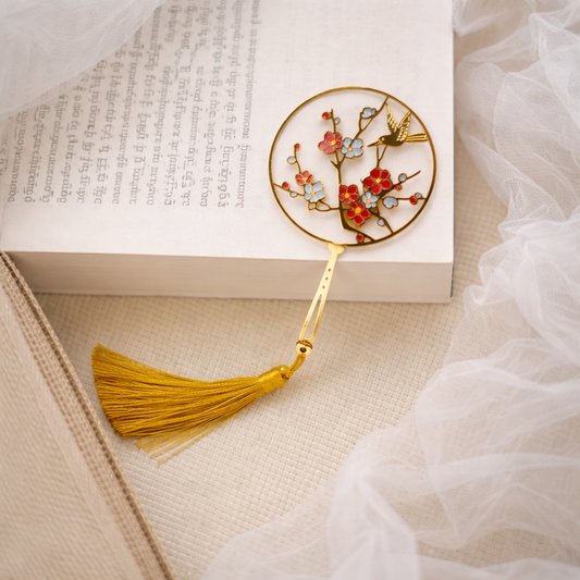 Bookmarks Handcrafted Flower Design Multicolor Bookmark with Tassel Gift for Teachers, Readers , Book Lovers, Student