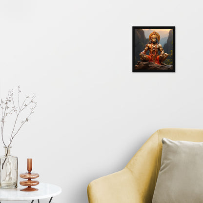 Vastu Shubharambh- Hanuman Poster Wall Frame for Wall Decoration Pooja Home and Vastu remedy