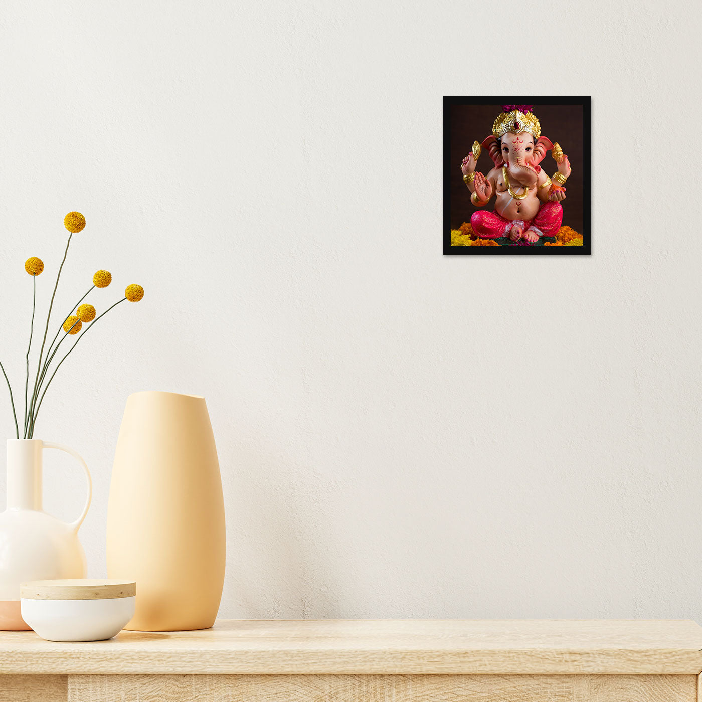 Vastu Shubharambh- Lord Ganesha Poster Wall Frame for Wall Decoration Pooja Home and Vastu remedy