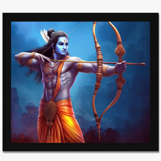 Vastu Shubharambh- Lord Ram Poster Wall Frame for Wall Decoration Pooja Home and Vastu remedy