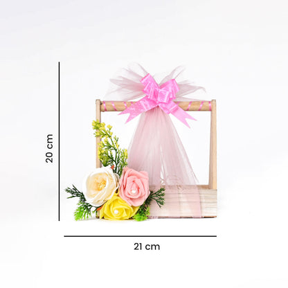 Wooden Basket for Gift Hamper Fancy Handmade Basket ideal for Wedding Gifting,Birthday Gift Thanks(GH-001)