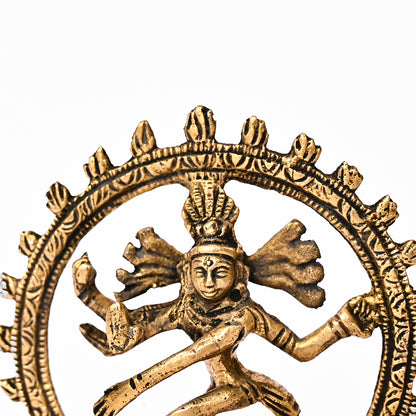 Premium Gold Plated Lord Shiva Dancing Natraj/Nataraja Statue Handcrafted Sculpture for Home and Puja Decor| nataraj Statue for Home|