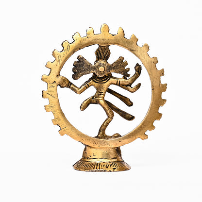 Premium Gold Plated Lord Shiva Dancing Natraj/Nataraja Statue Handcrafted Sculpture for Home and Puja Decor| nataraj Statue for Home|