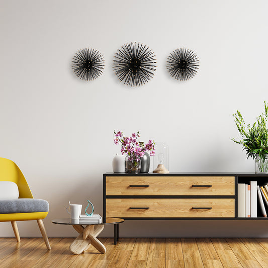 SUNBURST Wall Decor - Black